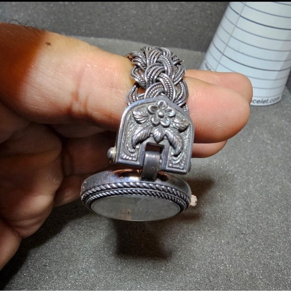 Croton Sterling Silver Case And Bracelet Watch Not Working For Parts Or Repair - Picture 3 of 11